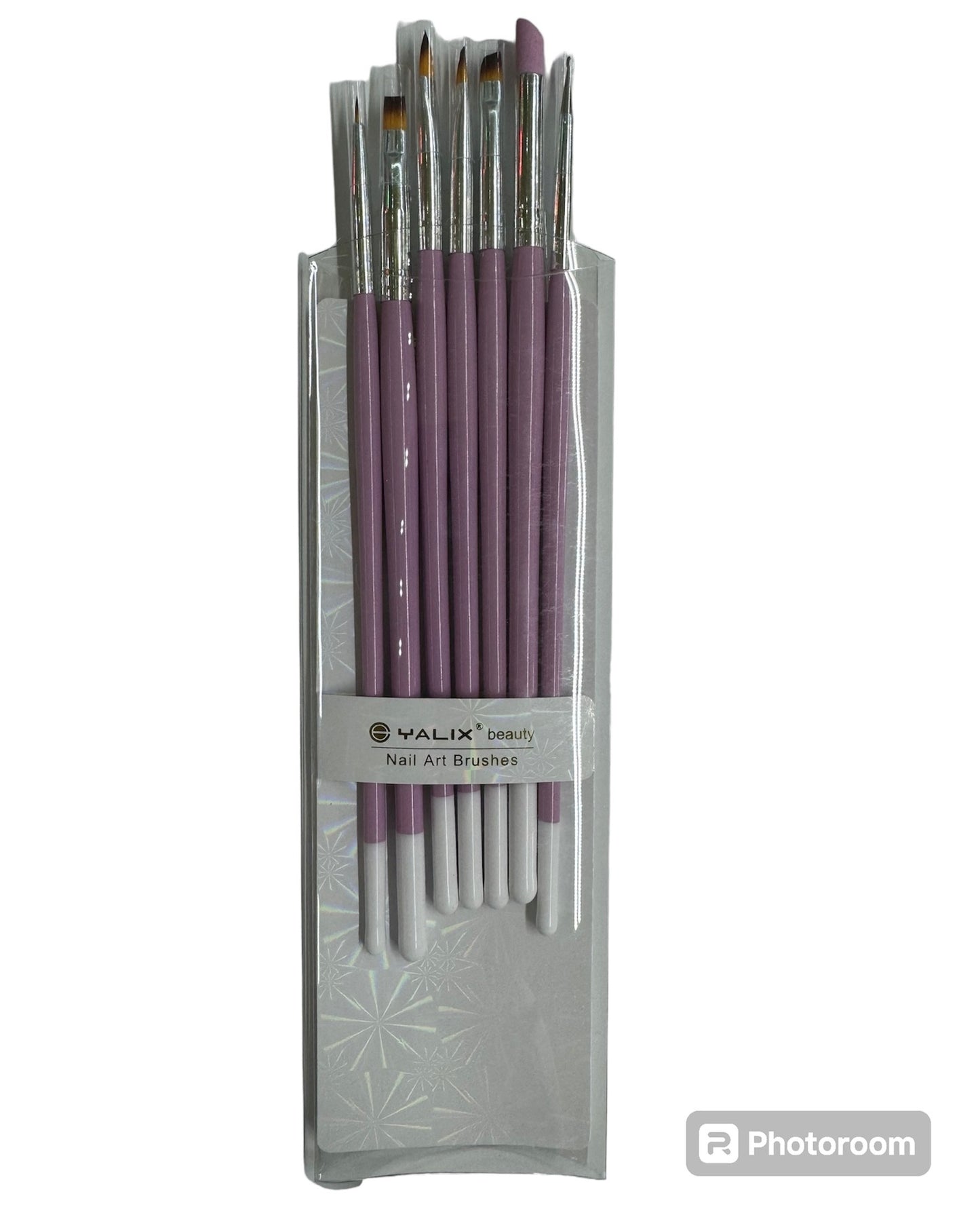 Yalix Beauty Nail Art Brushes Pink Set image 0