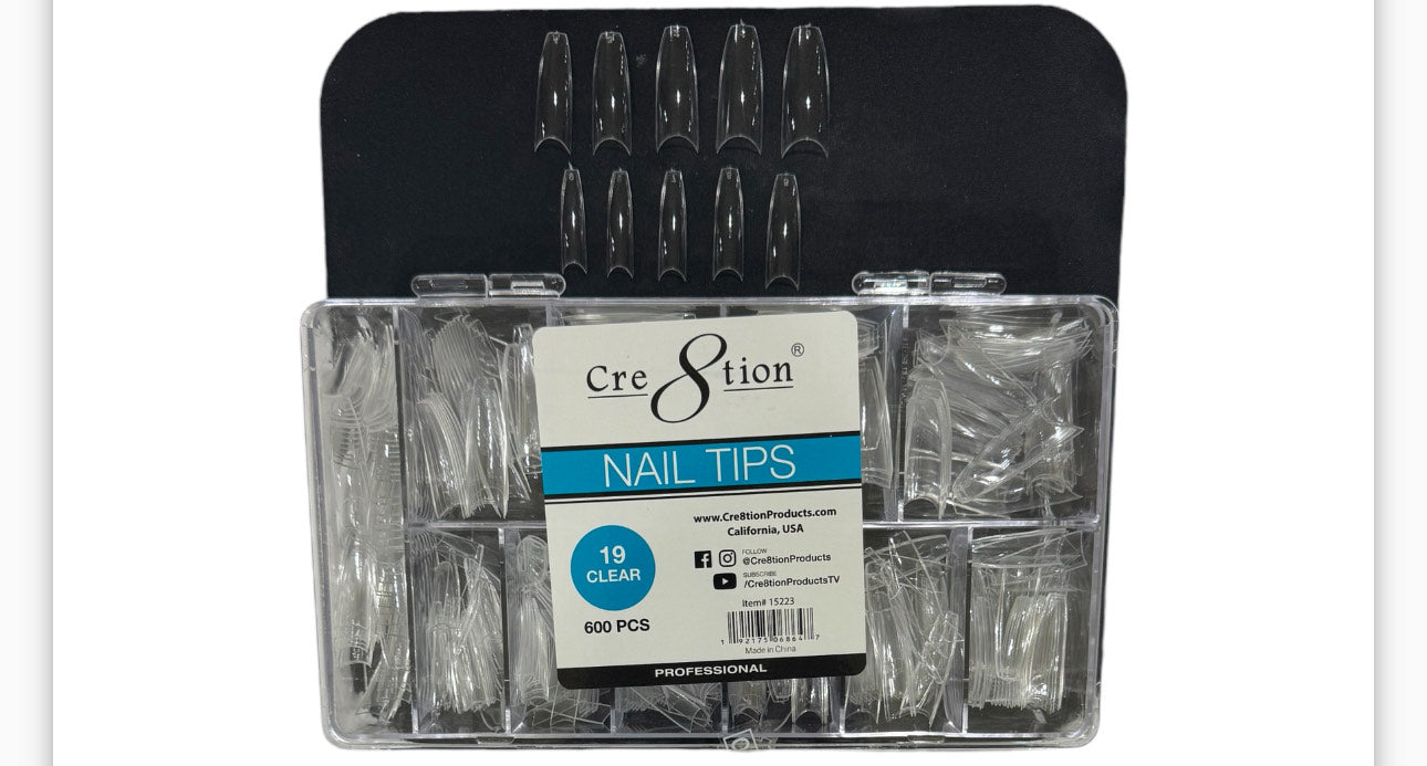 Cre8tion Nail Tip 19 Clear image 0