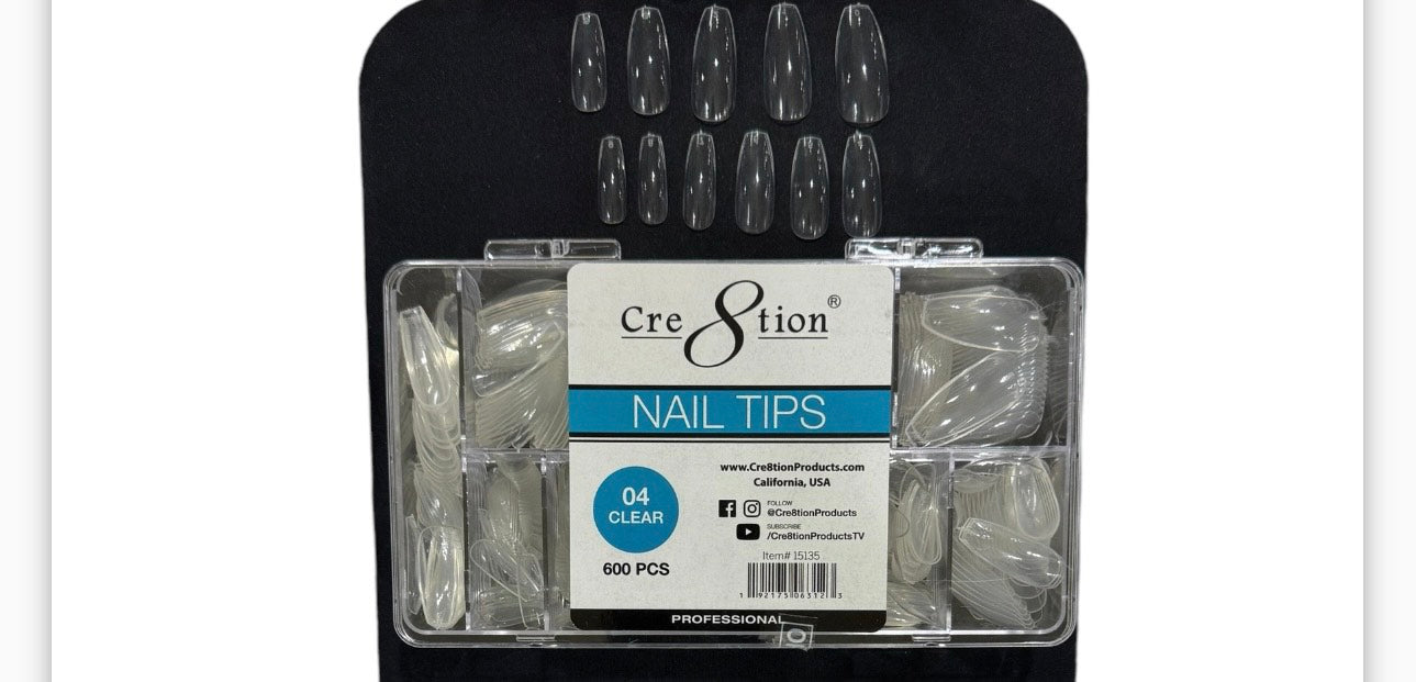 Cre8tion Nail Tip 04 Clear image 0