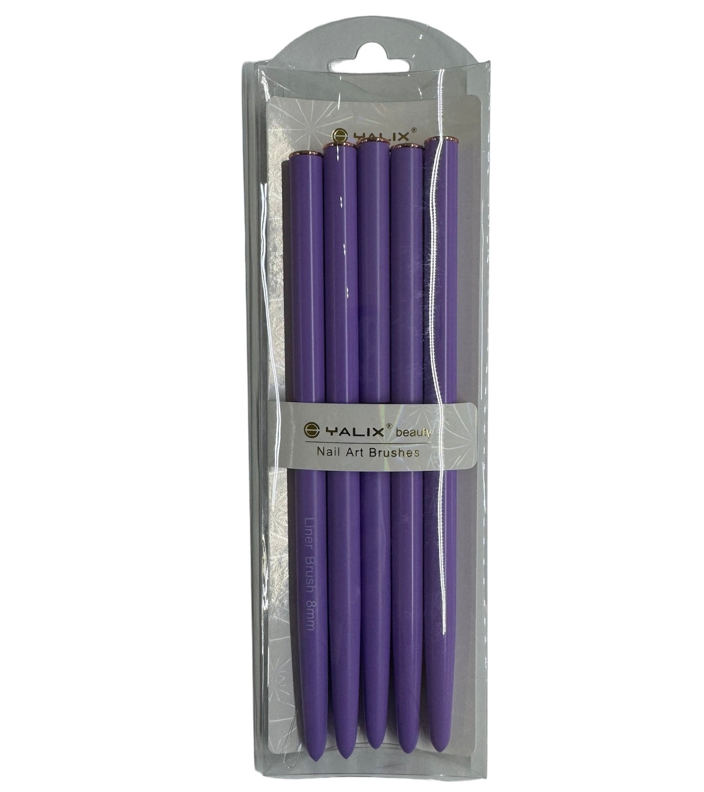 YALIX Beauty Nail Art Brushes Purple Set image 0