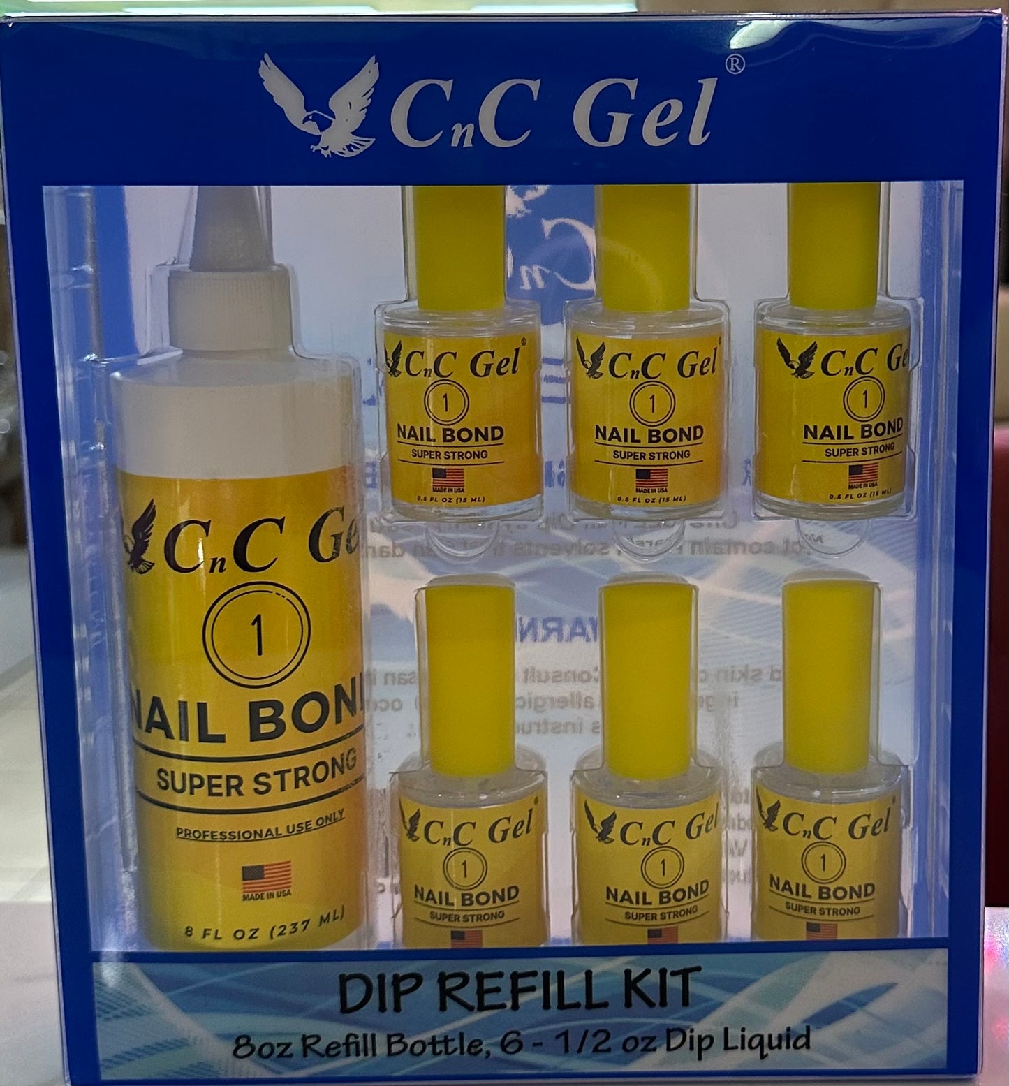 CnC Gel Nail Bond Super Strong Free 6 Bottle 0.5oz image 0
