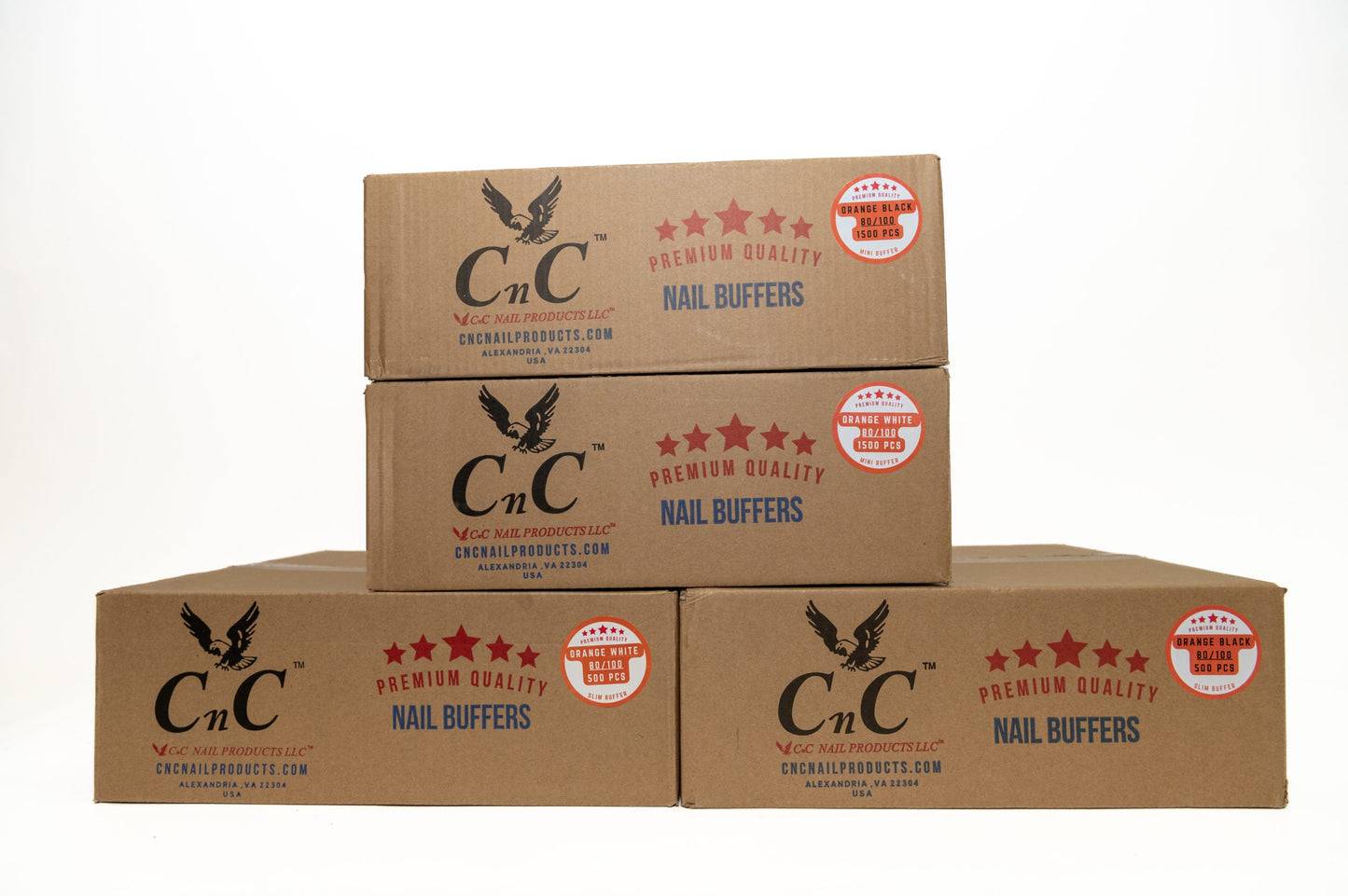 CNC Premium Quality 3 Way Buffer Orange Black 100/100 500pcs/case image 2