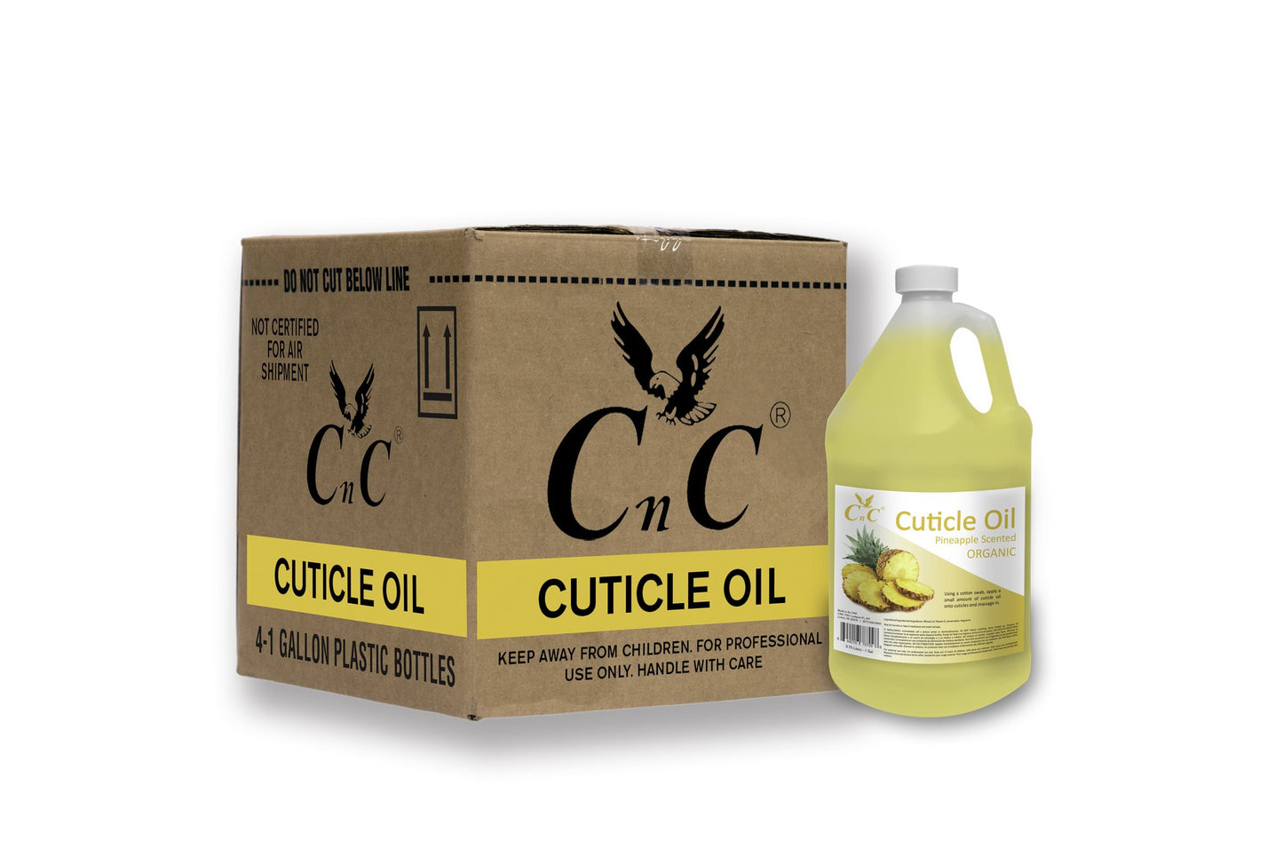 CnC Organic Pineapple Cuticle Oil 4 Gallon/Box image 0
