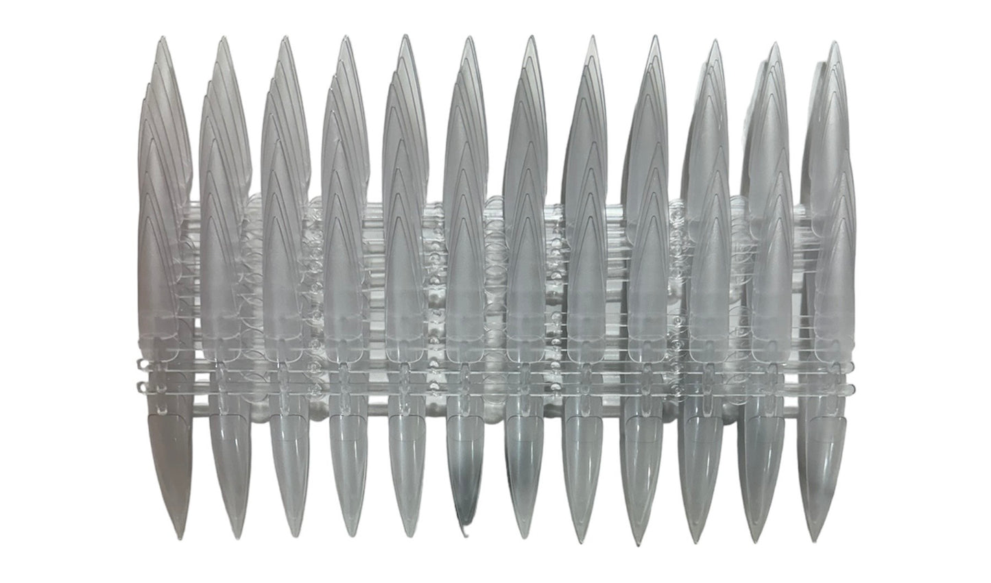 Straight Coffin 24 Tip Display 10/pcs Clear image 1
