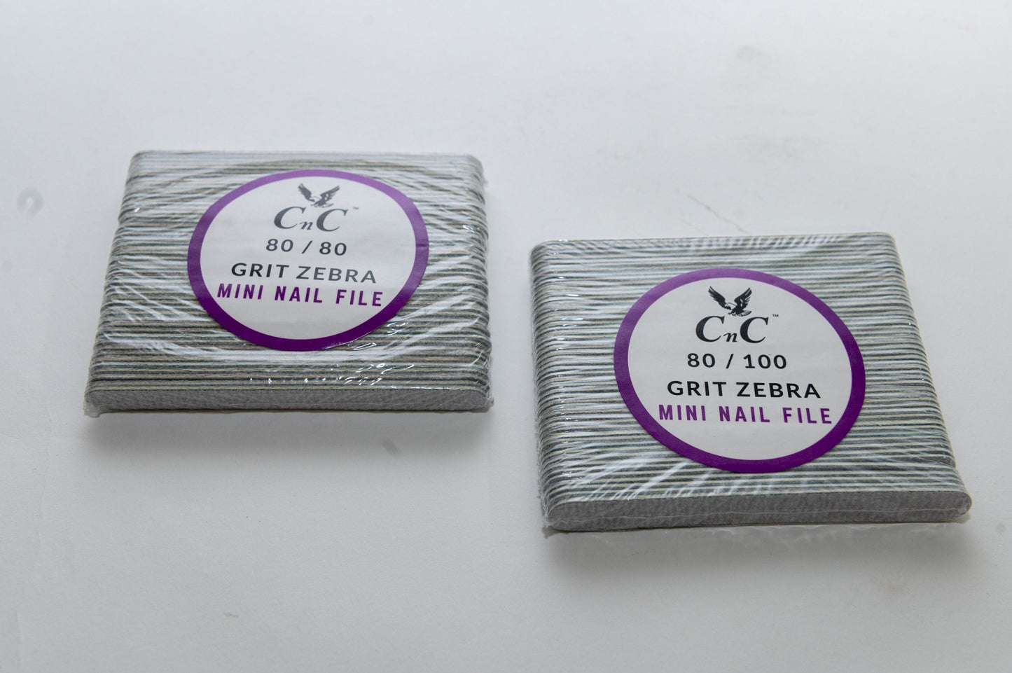 CNC 80/80 Grit Zebra Mini File Nail 100pcs/pk image 1