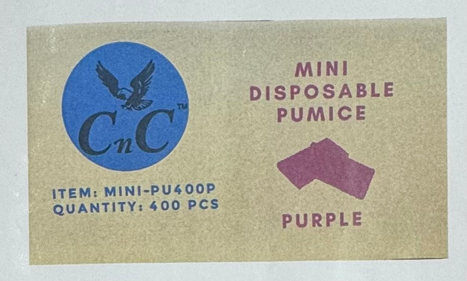 CnC Mini Disposable Pumice 400pcs Case image 0