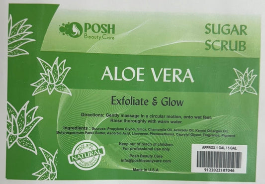 Posh Bucket Sugar Scrub – Aloe Vera image 0