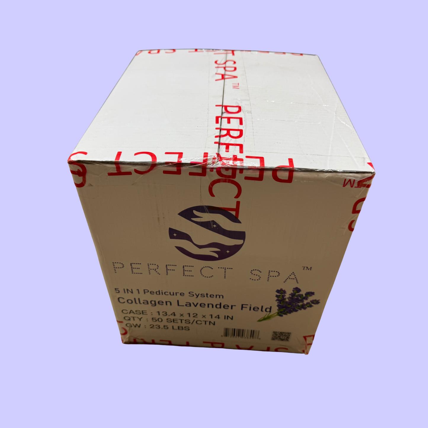 Perfect Spa Collagen Lavender Field – 5-in-1 Pedicure Kit (Box of 50) | Calming Aromatherapy Collagen Pedicure Buy 5 Get 1 Free
