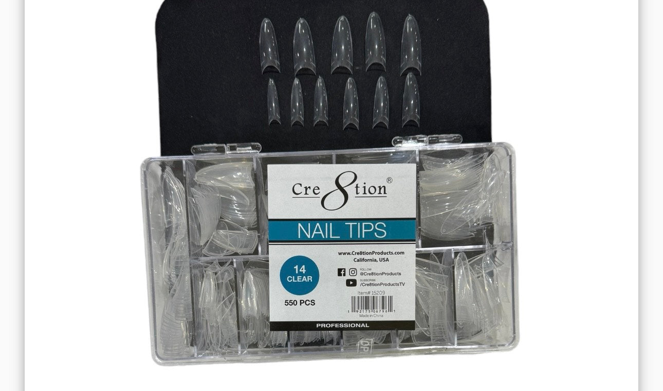 Cre8tion Nail Tip 14 Clear image 0