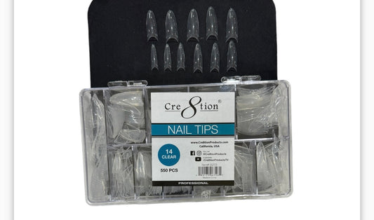 Cre8tion Nail Tip 14 Clear image 0