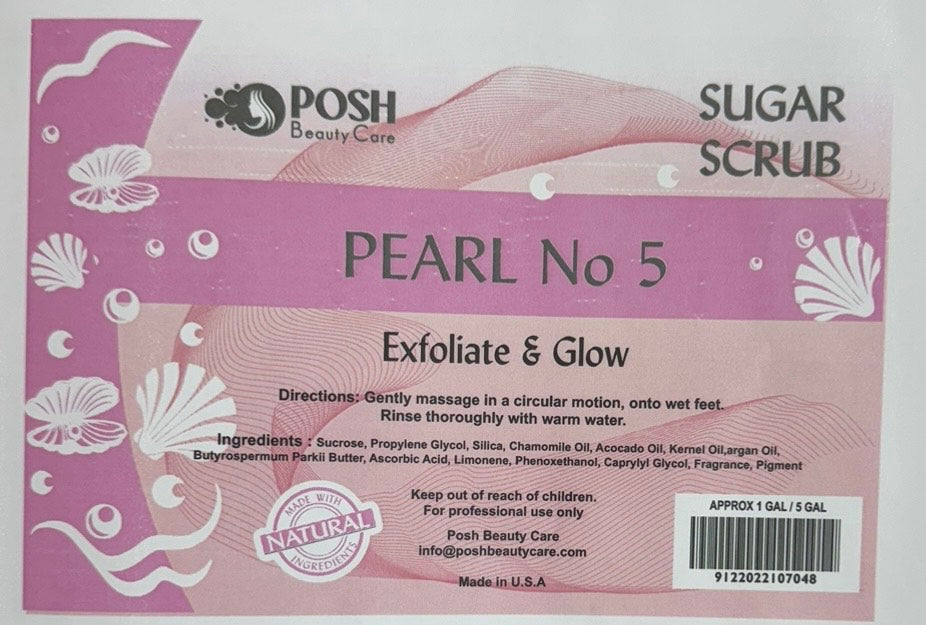 Posh Bucket Sugar Scrub – Pearl No 5 image 0