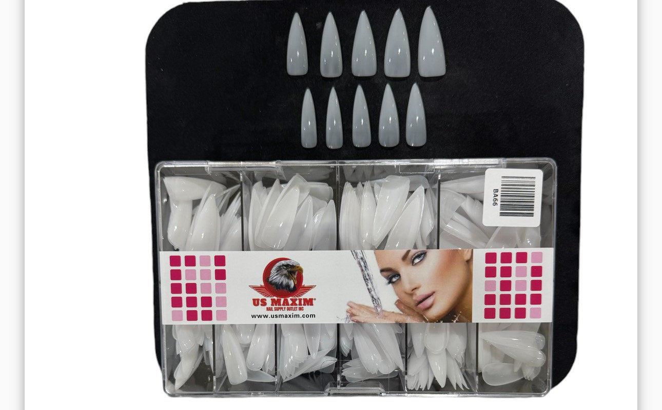 US Maxim Nail Tip #0-10 White image 0