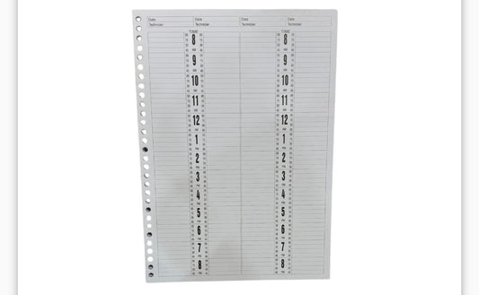4 Columns Appointment Book Refill image 0