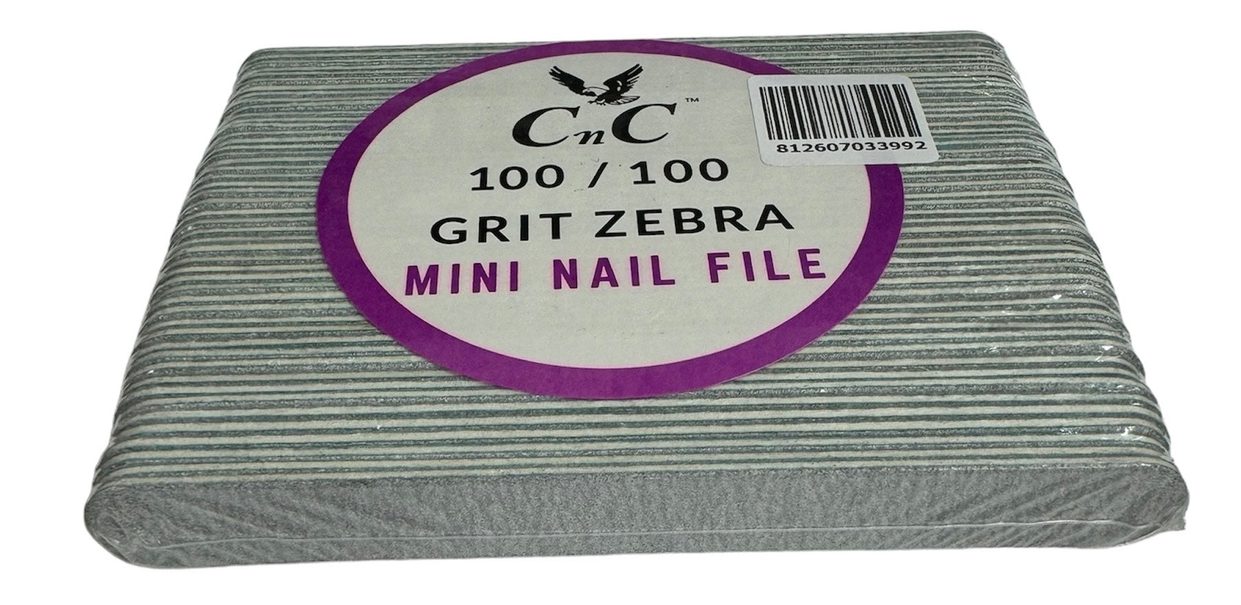 CnC 100/100 Zebra Mini Nail File image 0