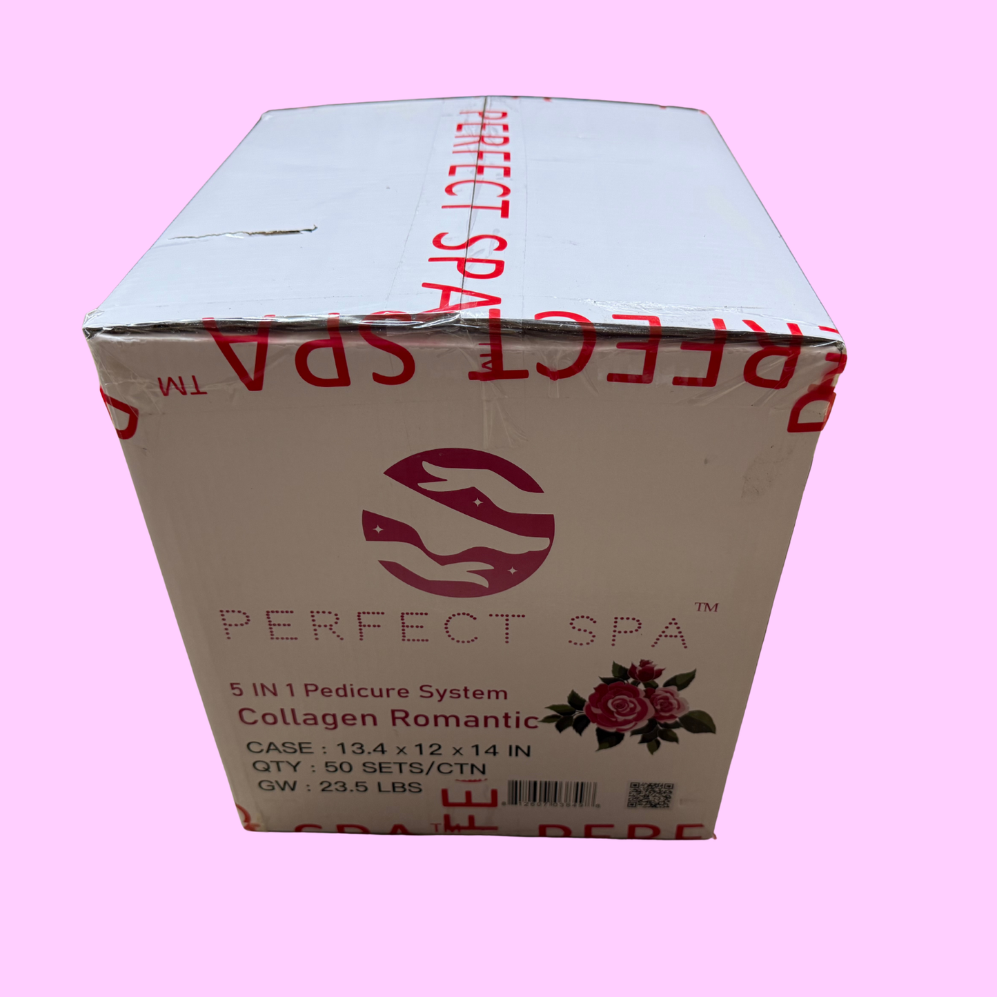 Perfect Spa Collagen Romantic – 5-in-1 Pedicure Kit (Box of 50) | Floral & Hydrating Collagen Pedicure Buy 5 Get 1 Free