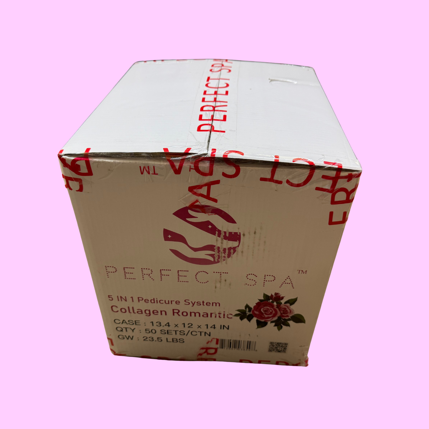 Perfect Spa Collagen Romantic – 5-in-1 Pedicure Kit (Box of 50) | Floral & Hydrating Collagen Pedicure Buy 5 Get 1 Free