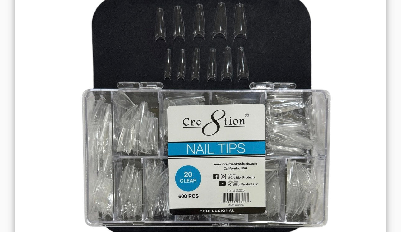 Cre8tion Nail Tip 20 Clear image 0