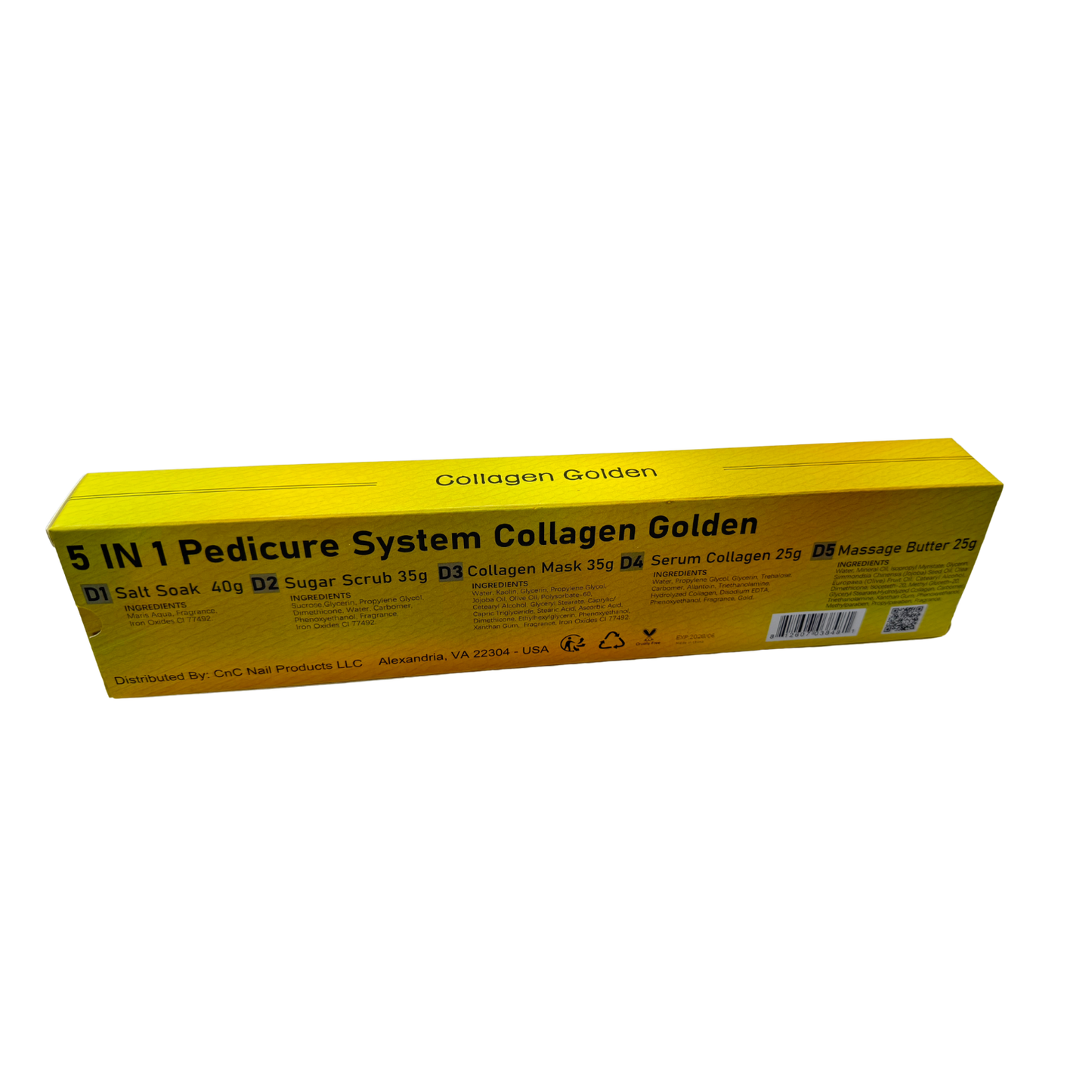 Perfect Spa Collagen Golden – 5-in-1 Pedicure Kit (Box of 50) | Radiance-Boosting Collagen Pedicure Buy 5 Get 1 Free