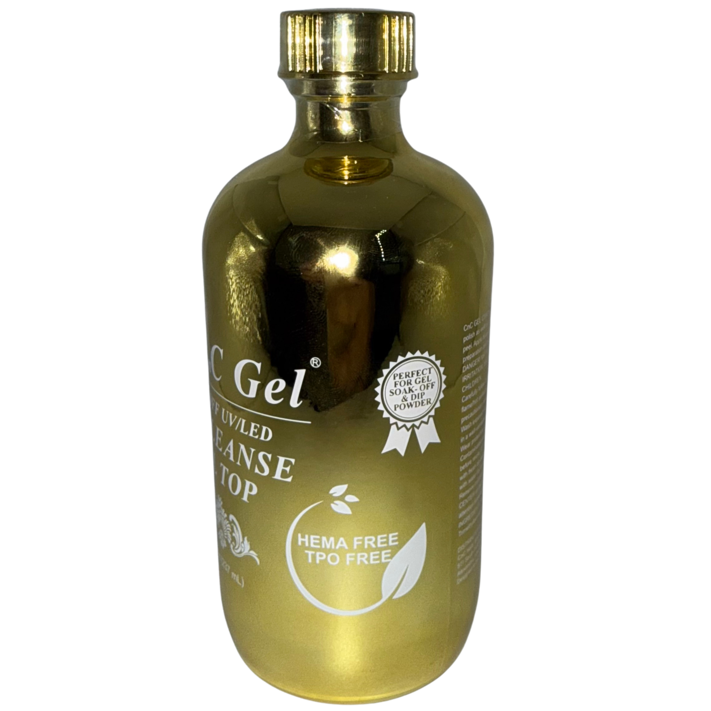 CnC Gel Top No Cleanse - HEMA/TPO-FREE - Soak-Off UV/LED – 8oz + 1 Free 8oz Bottle