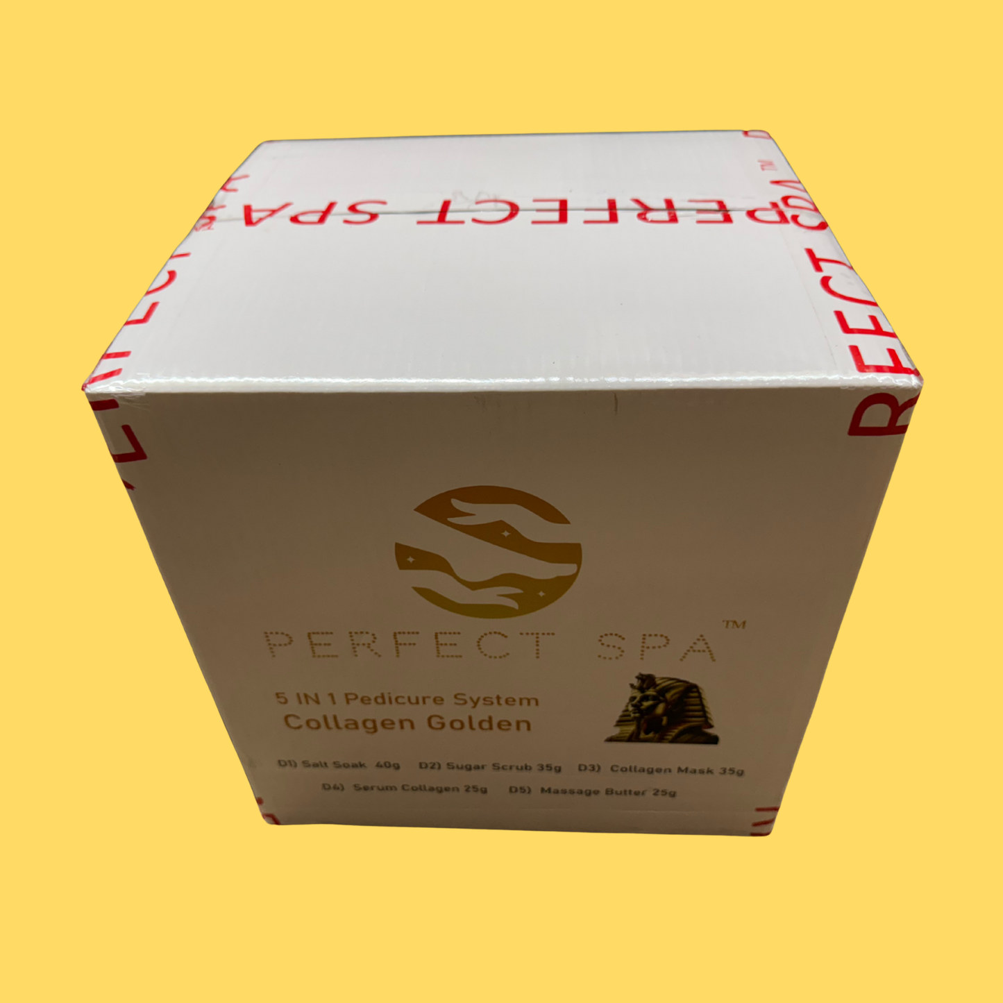 Perfect Spa Collagen Golden – 5-in-1 Pedicure Kit (Box of 50) | Radiance-Boosting Collagen Pedicure Buy 5 Get 1 Free