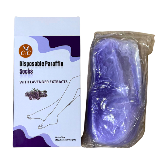 CnC Disposable Paraffin Socks Lavender – 6 Pairs/Box