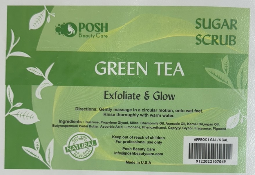 Posh Bucket Sugar Scrub – Green Tea image 0