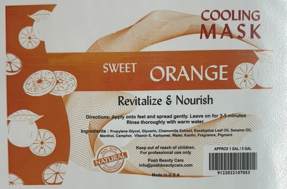 Posh Bucket Cooling Mask- Orange image 0