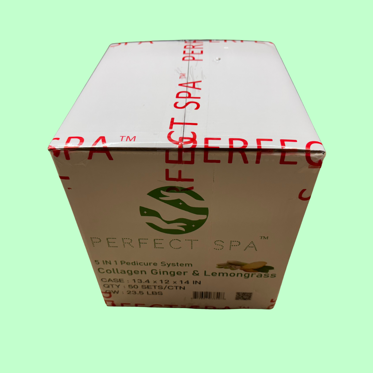 Perfect Spa Collagen Ginger & Lemongrass – 5-in-1 Pedicure Kit (Box of 50) | Refreshing & Detoxifying Collagen Pedicure Buy 5 Get 1 Free