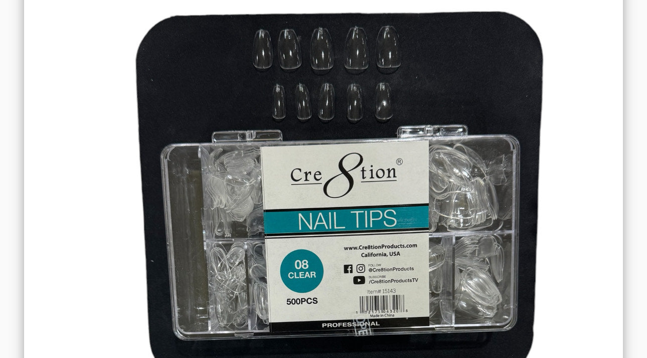 Cre8tion Nail Tips 08 Clear image 0