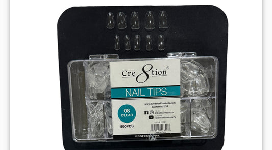 Cre8tion Nail Tips 08 Clear image 0