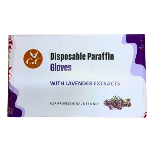 CnC Disposable Paraffin Gloves Lavender Case – 18 Box - 108pc
