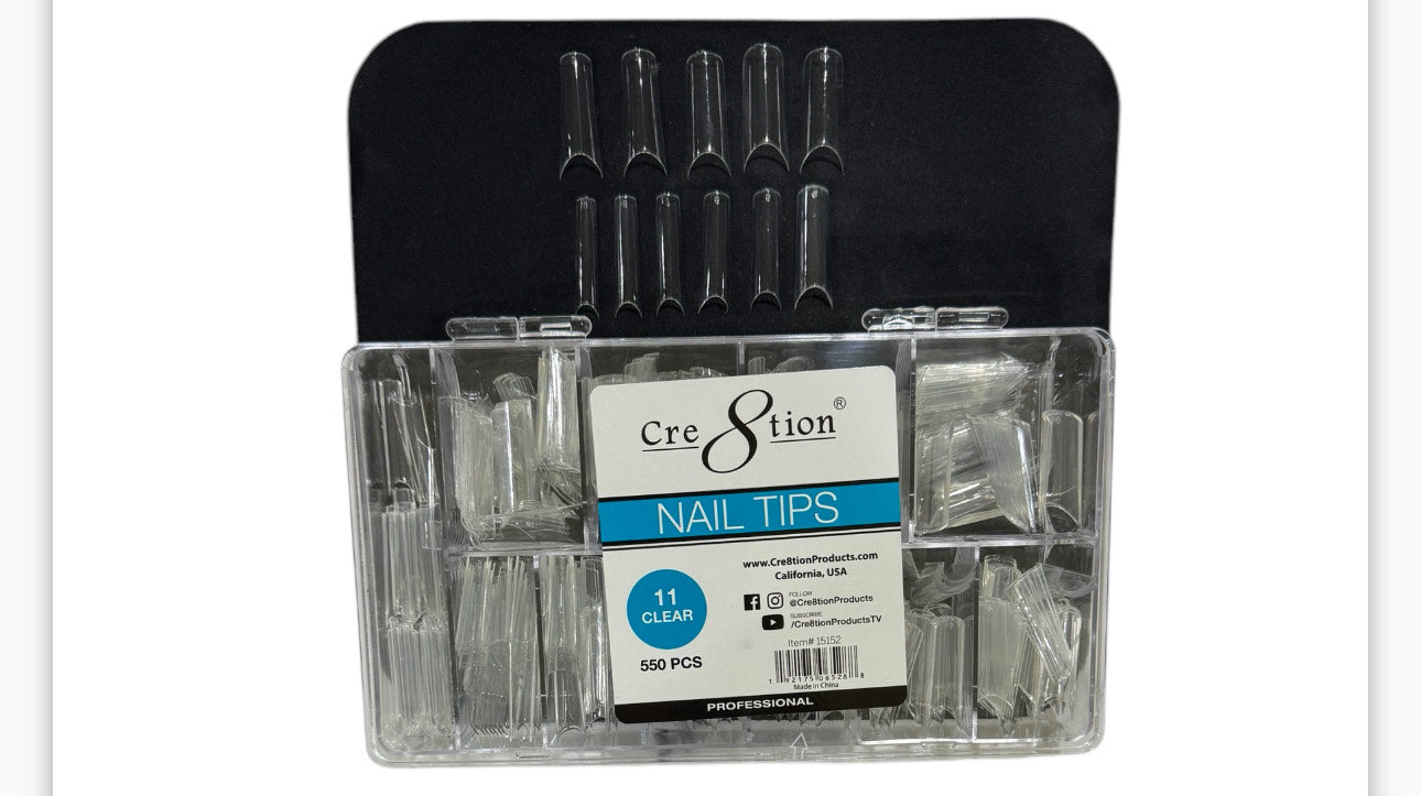 Cre8tion Nail Tip 11 Clear image 0