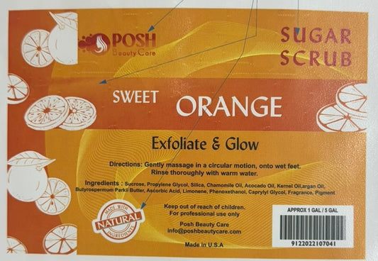 Posh Bucket Sugar Scrub – Orange image 0