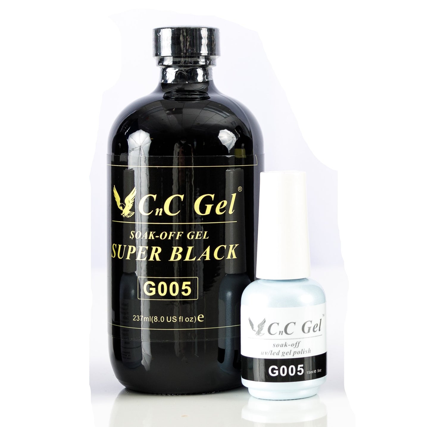 CnC Gel Super Black 8oz image 0