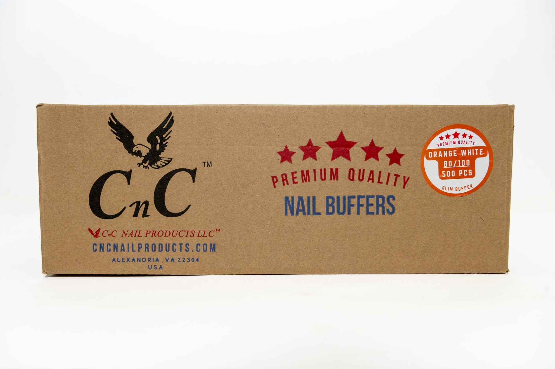 CNC Premium Quality Slim Buffer Orange White 80/100 500pcs/case image 0