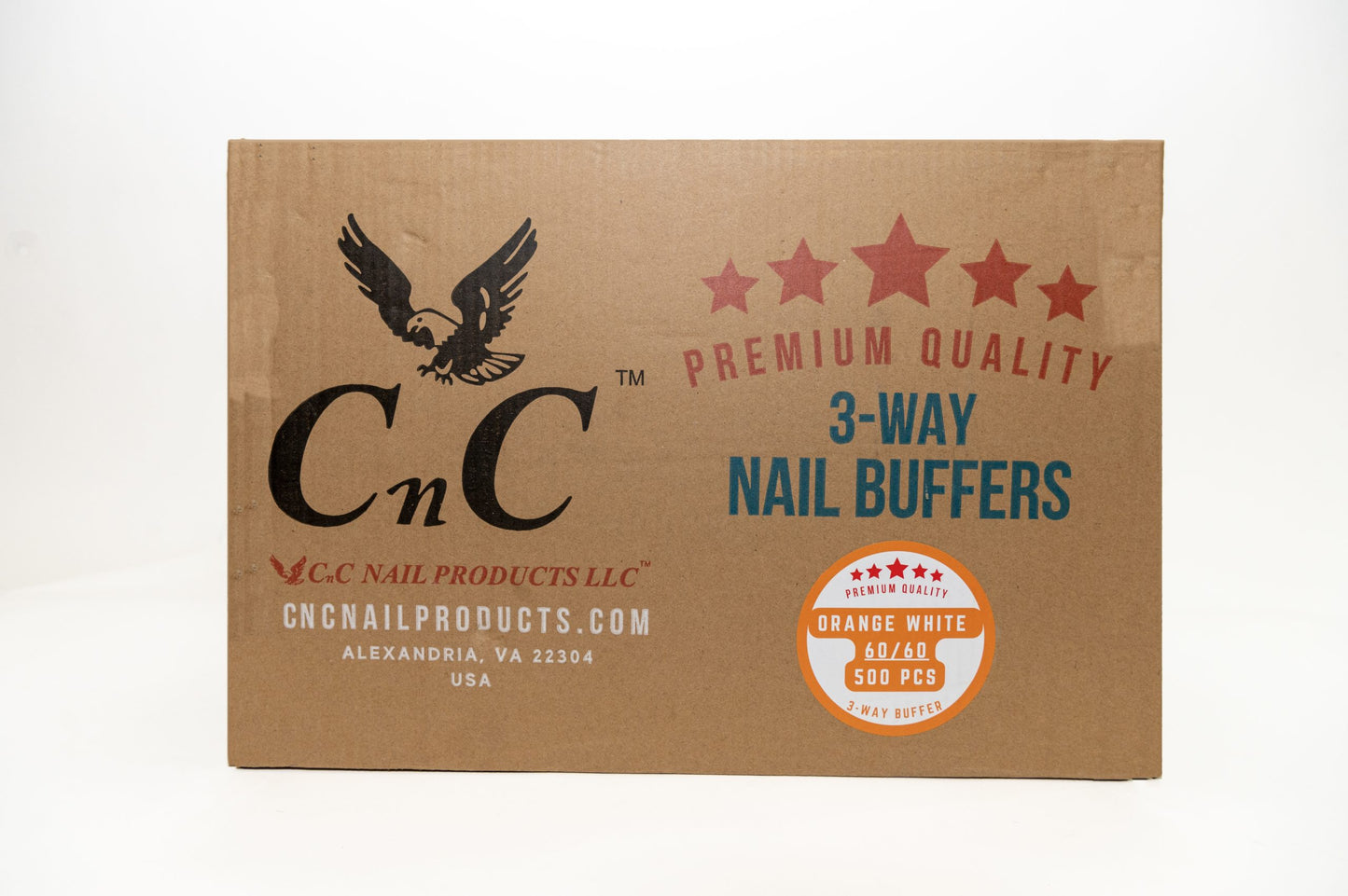 CNC Premium Quality 3 Way Buffer Orange White  60/60 500pcs/case image 0