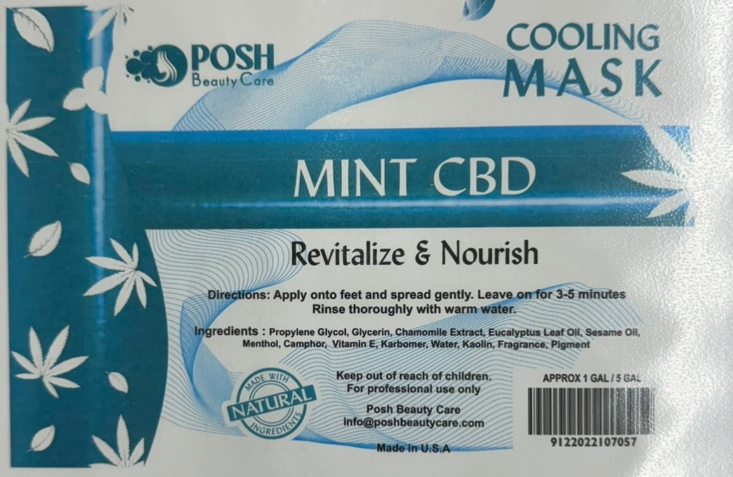 Posh Bucket Cooling Mask- Mint CBD image 0