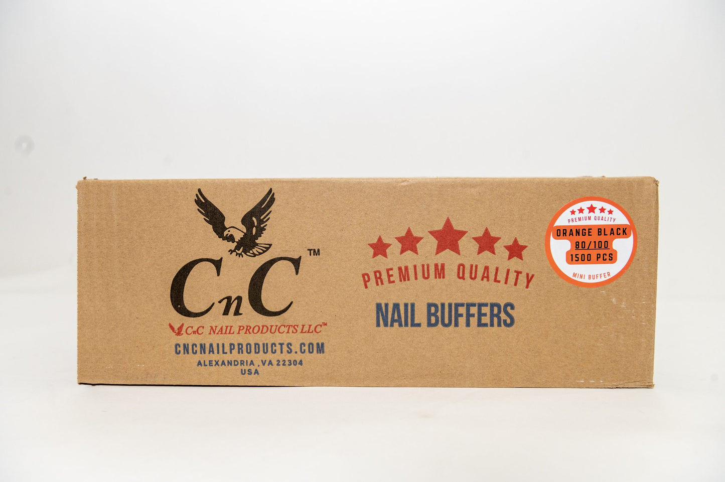 CNC Premium Quality Mini Buffer Orange Black 80/100 500pcs/case image 0