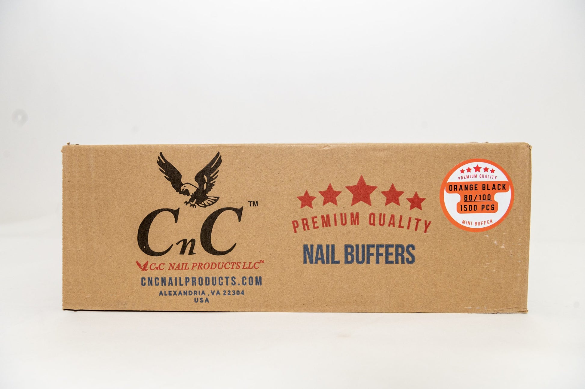 CNC Premium Quality Mini Buffer Orange Black 80/100 500pcs/case image 0