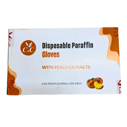 CnC Disposable Paraffin Gloves Peach Case – 18 Box - 108pc