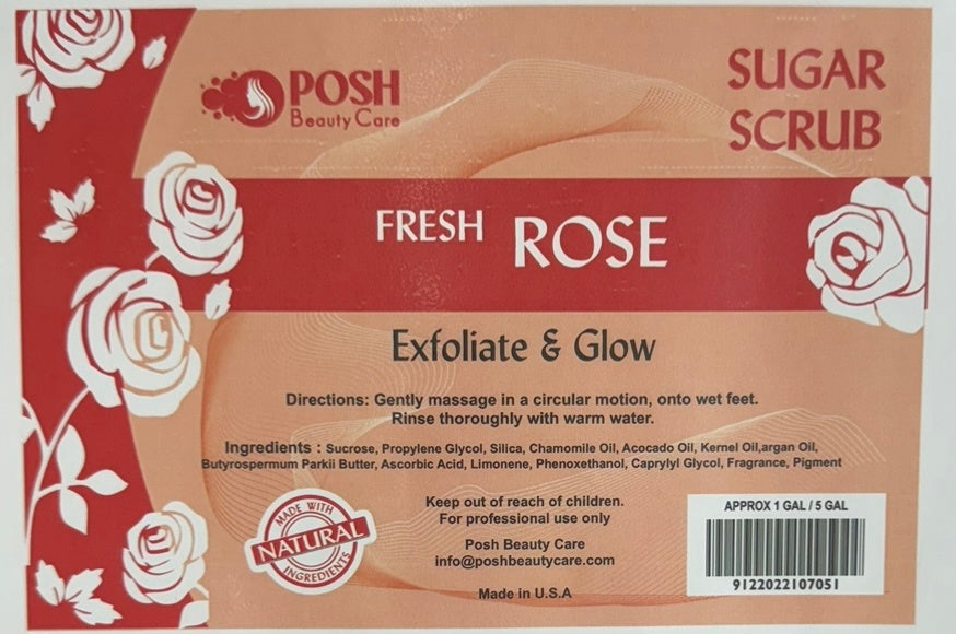Posh Bucket Sugar Scrub – Rose image 0