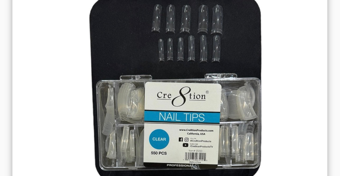 Cre8tion Nail Tip Clear image 0