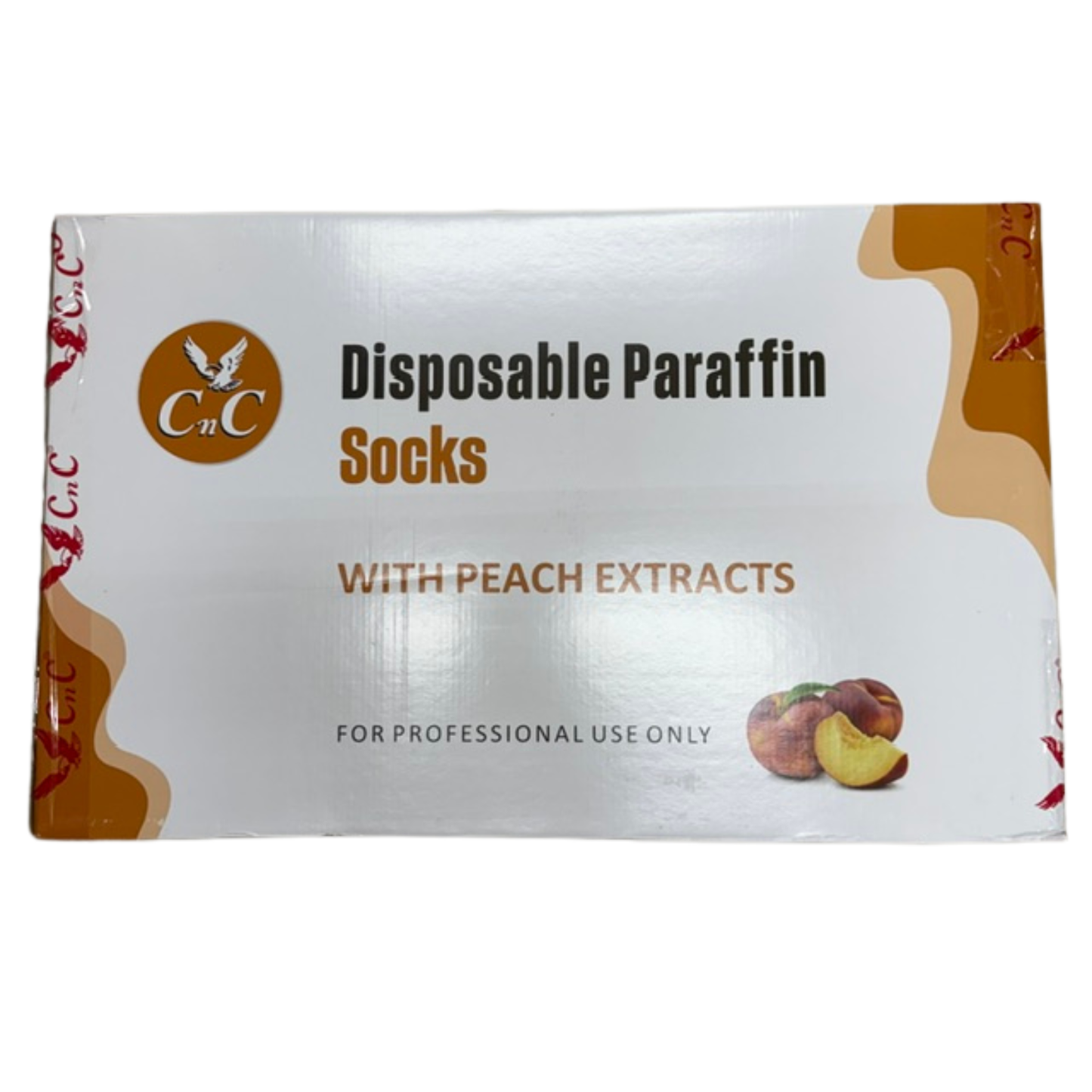 CnC Disposable Paraffin Socks Peach Case – 18 Box - 108pc
