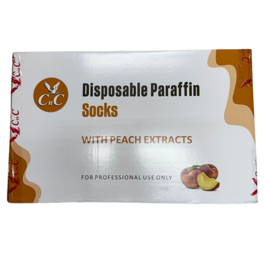 CnC Disposable Paraffin Socks Peach Case – 18 Box - 108pc