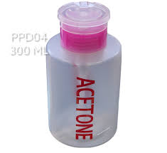 Acetone Empty Bottle Liquid Push Down Pump image 0