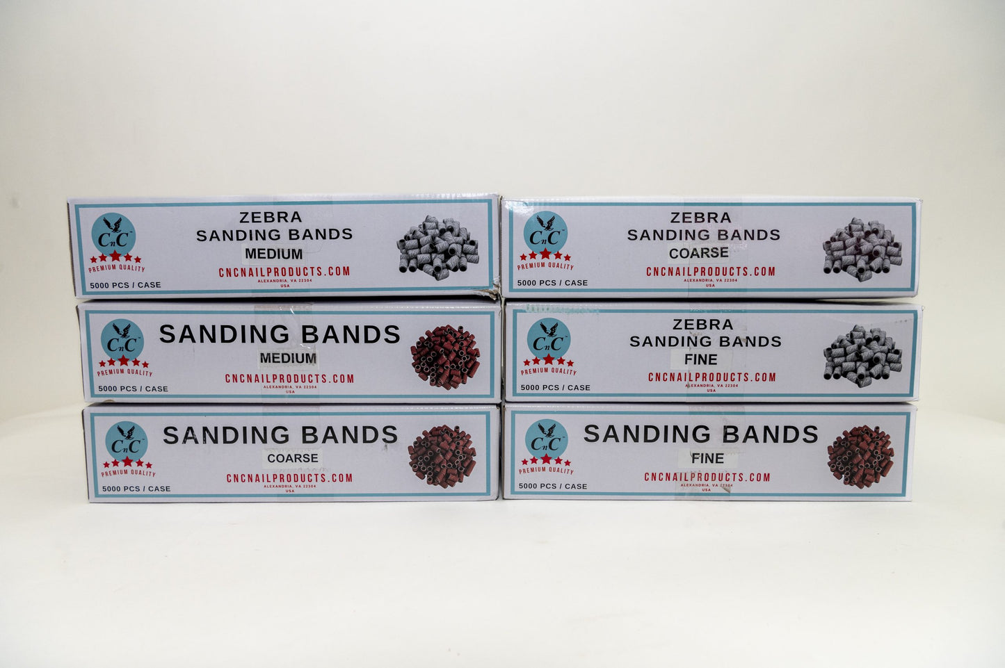 CNC Premium Quality Sanding Bands Brown Fine 5000pcs/case image 1
