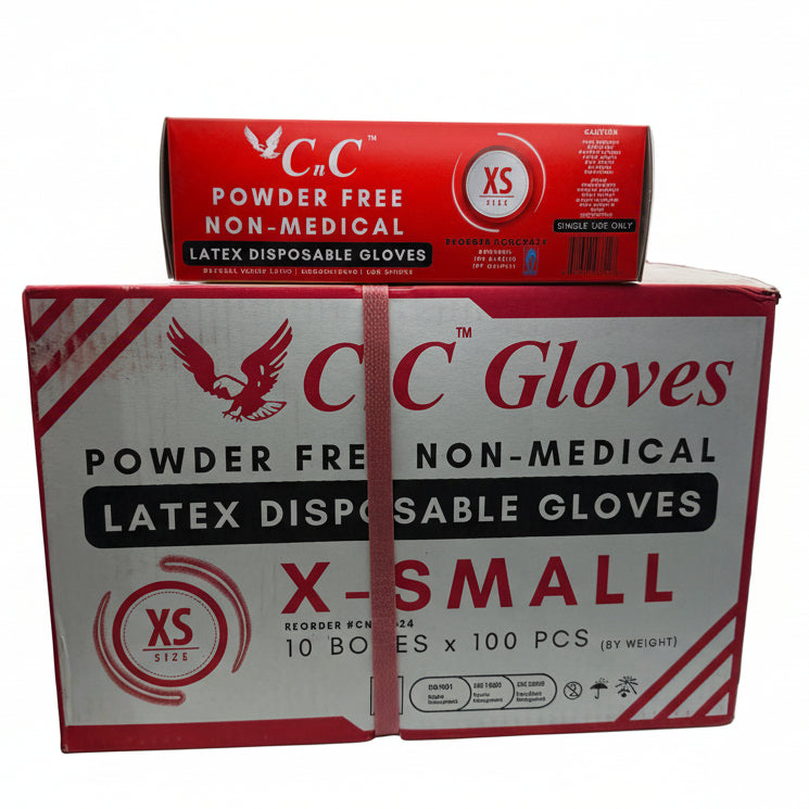 CnC Powder Free Gloves- X-Small 1000pcs/box