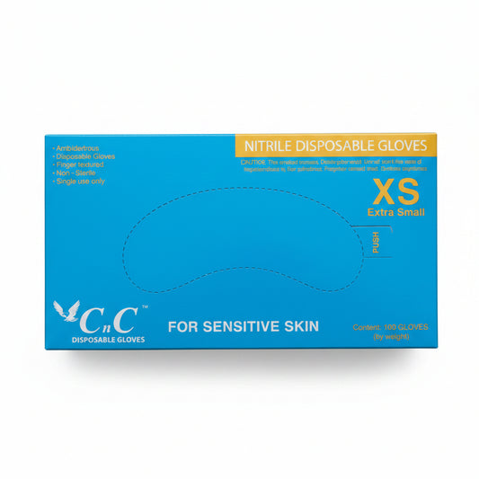 CnC Nitrile Gloves- X-Small PK/100pcs