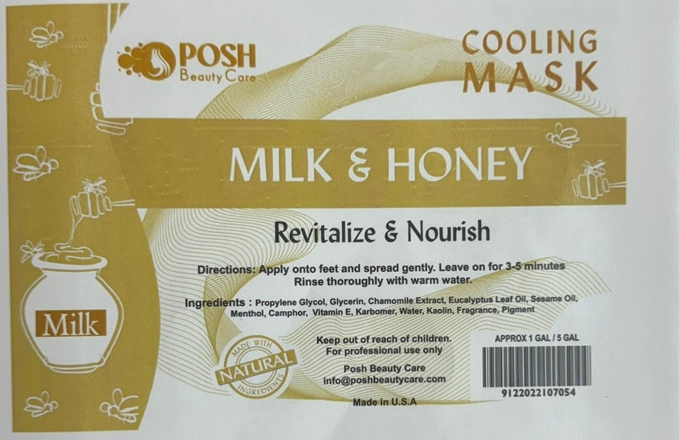 Posh Bucket Cooling Mask- Milk & Honey image 0