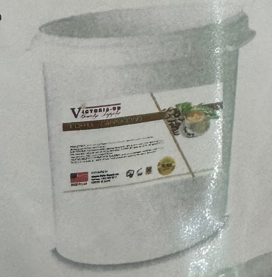 Victoria Sugar Scrub Coffee Cappuccino 5 Gallon Bucket image 0